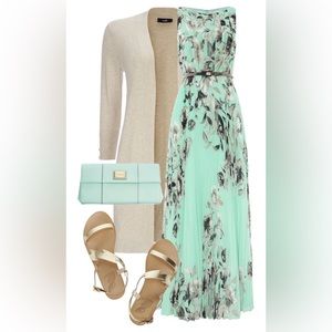 Eliza J pleated Maxi dress